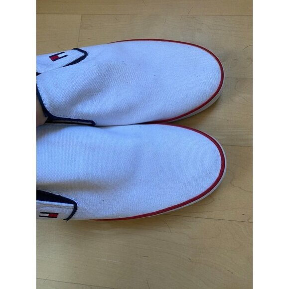 TOMMY Hilfiger "Panco" Slip On Sneaker Men Sz 9.5 White - Picture 8 of 8